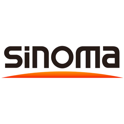 Logo of Sinoma, a leading Chinese state-owned enterprise in the cement industry that relies on the Staminair Vortex Blastair Air Cannon system for efficient material build-up removal.
